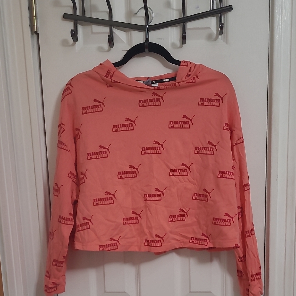 Puma Coral Hoodie with Logo